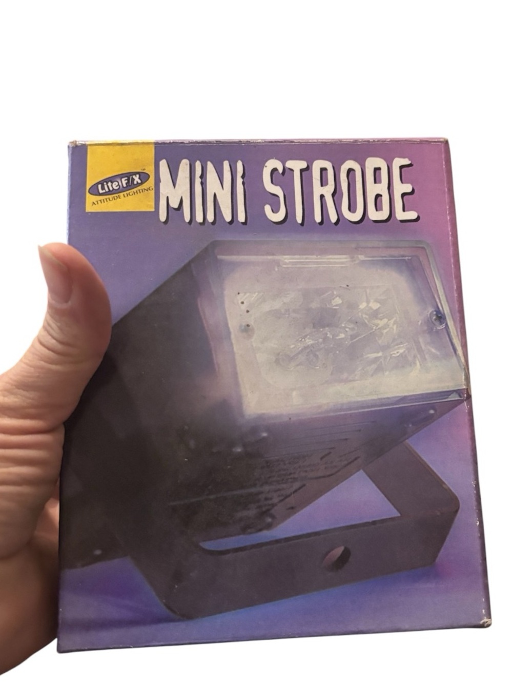 Vintage Lite F/X Mini Strobe Light New In Box Attitude Lighting Retro Party Hall